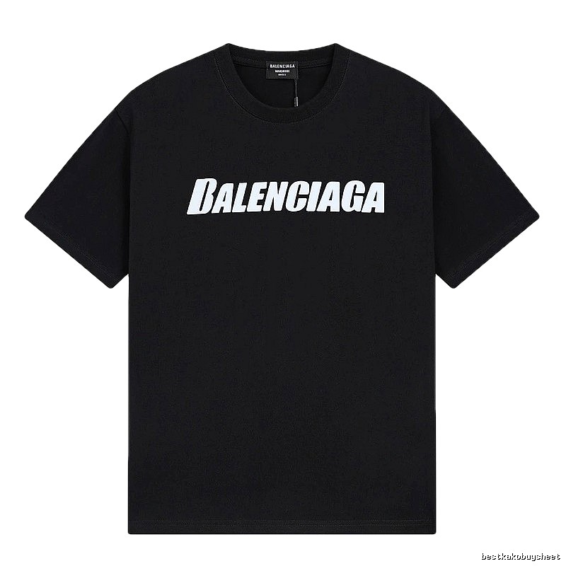Balenciaga minimalist style black T-shirt