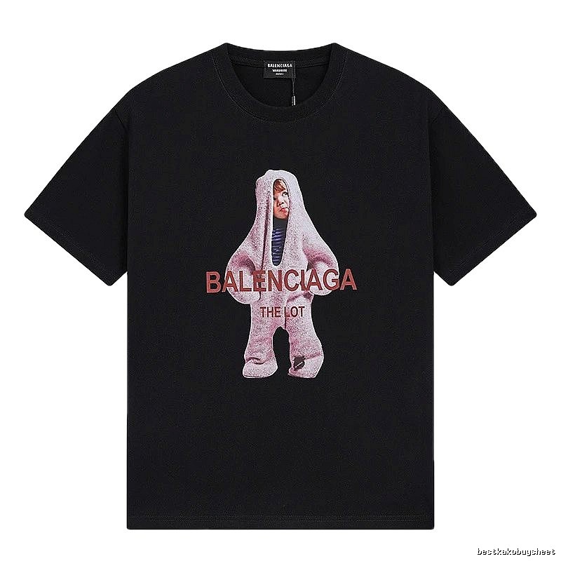 Balenciaga's childlike black T-shirt.