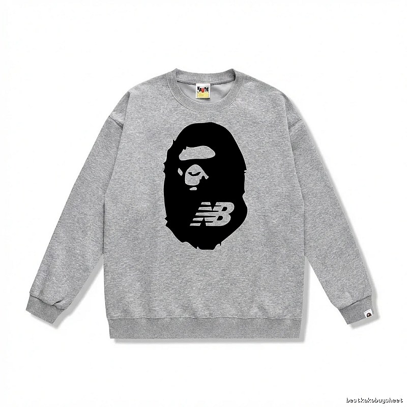 Bape Ape Head Grey Sweatshirt