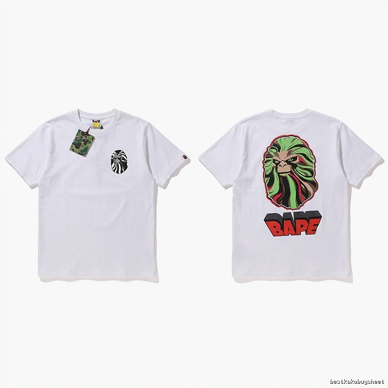 Bape Ape Head Trendy White T-shirt