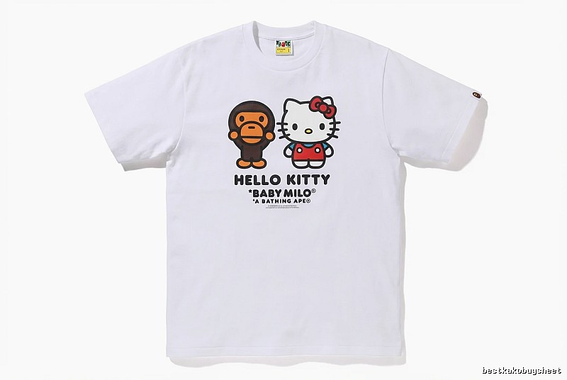 Bape co-branded cartoon white T-shirt