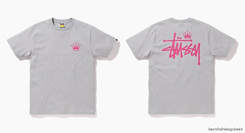 Bape Crown Print Trendy and Cool Short-sleeved Shirt