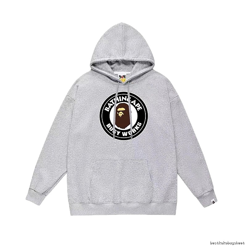 Bape grey casual hoodie