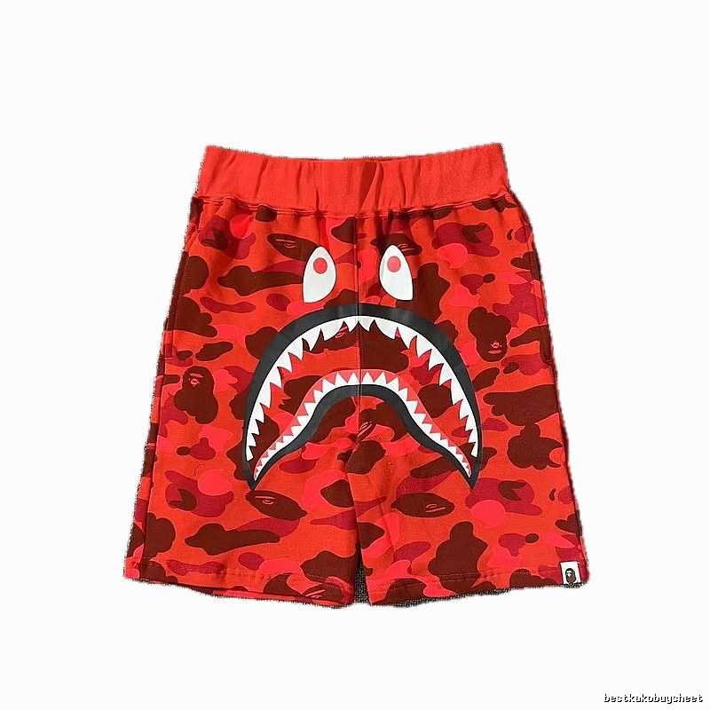 Bape Shark Camouflage Style Shorts