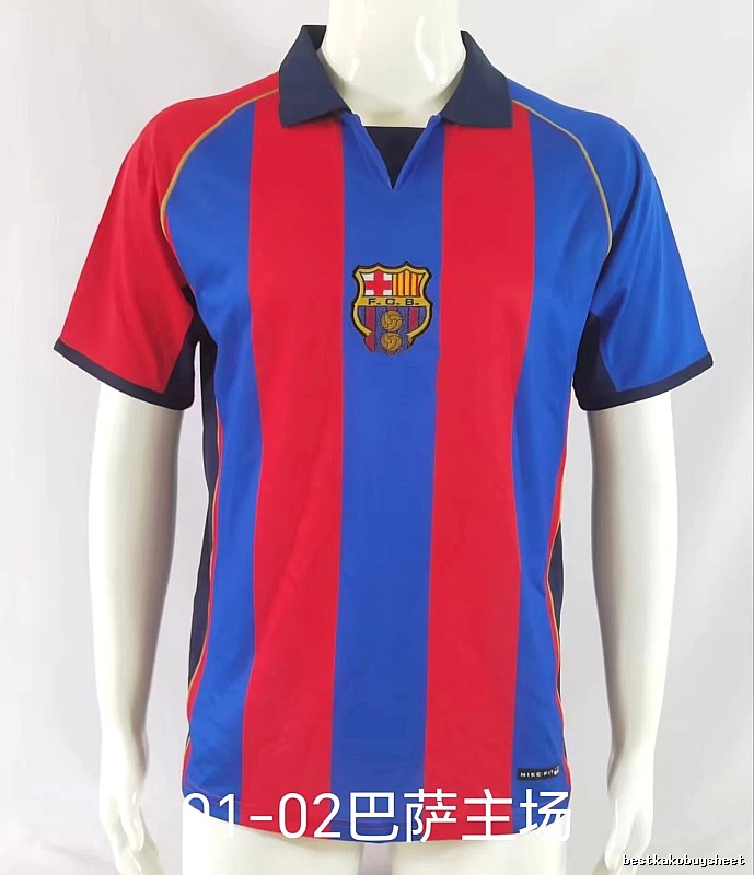 Barcelona Lightweight Retro soccer jersey Blue Red Barcelona for Gift Ideas