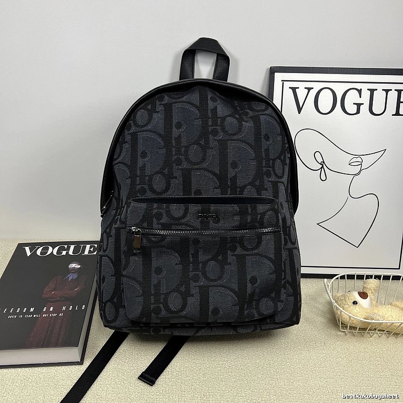 Black Dior Monogram Backpack Dior Backpack for Streetwear Looks