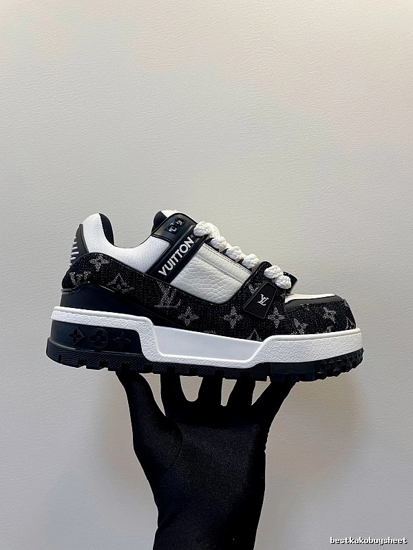 Black Monogram Low-top Sneaker by Louis Vuitton with Black Low-top