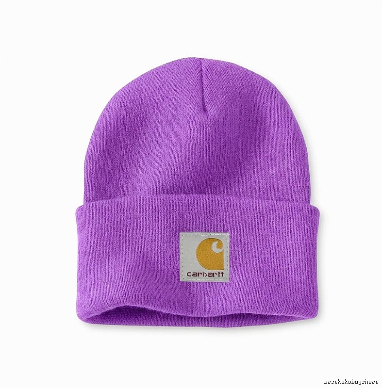 Carhartt basic purple beanie