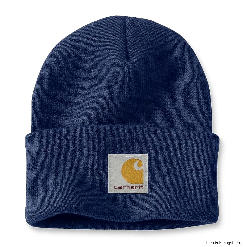 Carhartt classic dark blue beanie