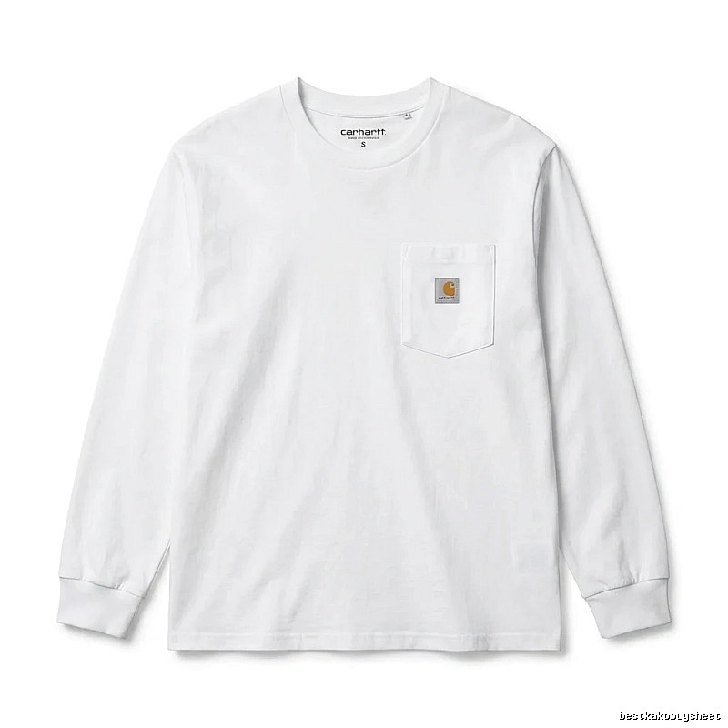 Carhartt minimalist style white long-sleeve