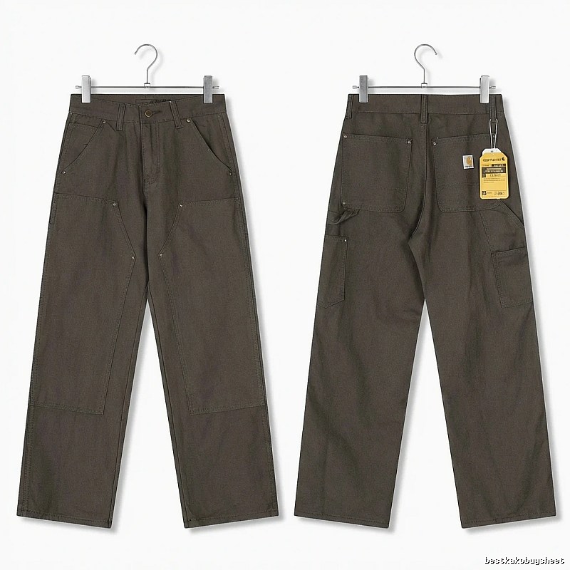 Carhartt workwear style dark gray long trousers