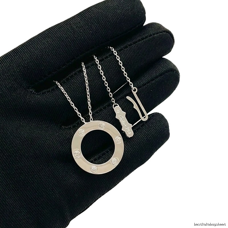 Cartier Love series silver necklace