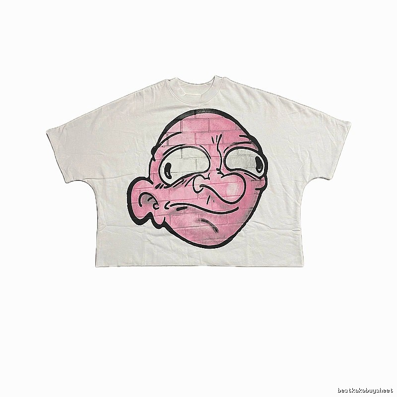Cartoon-style white T-shirt for billionaires