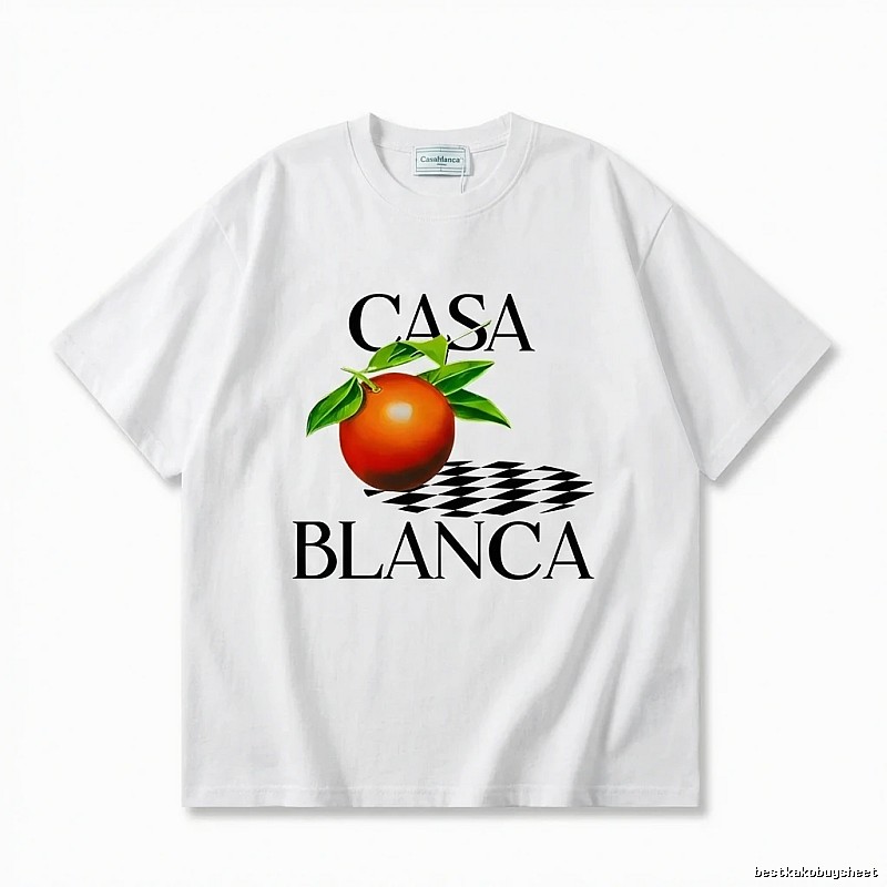 Casablanca Fruit Print White T-shirt