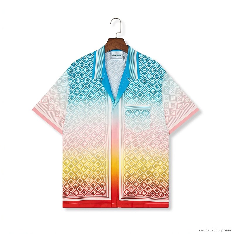 Casablanca Gradient Style Printed Shirt