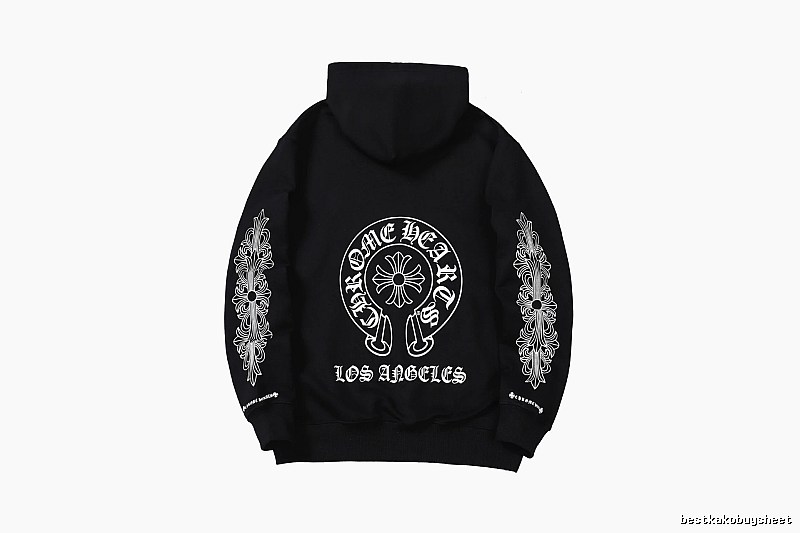 Chrome Hearts 2088-26 Black Cross Graphic Hoodie Streetwear Look