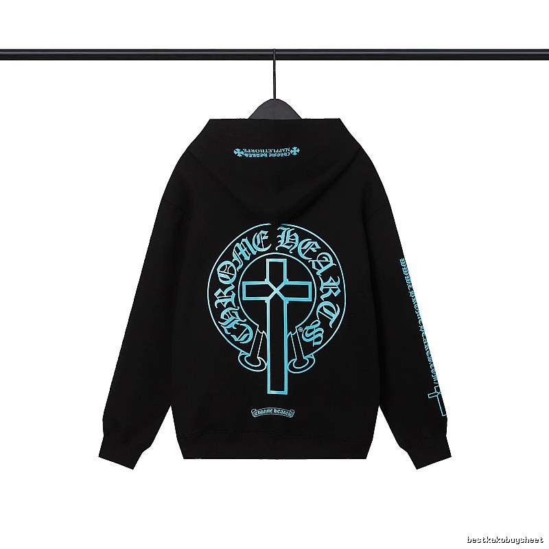 Chrome Hearts 2089-80 Black Cross Graphic Hoodie Outdoor Days
