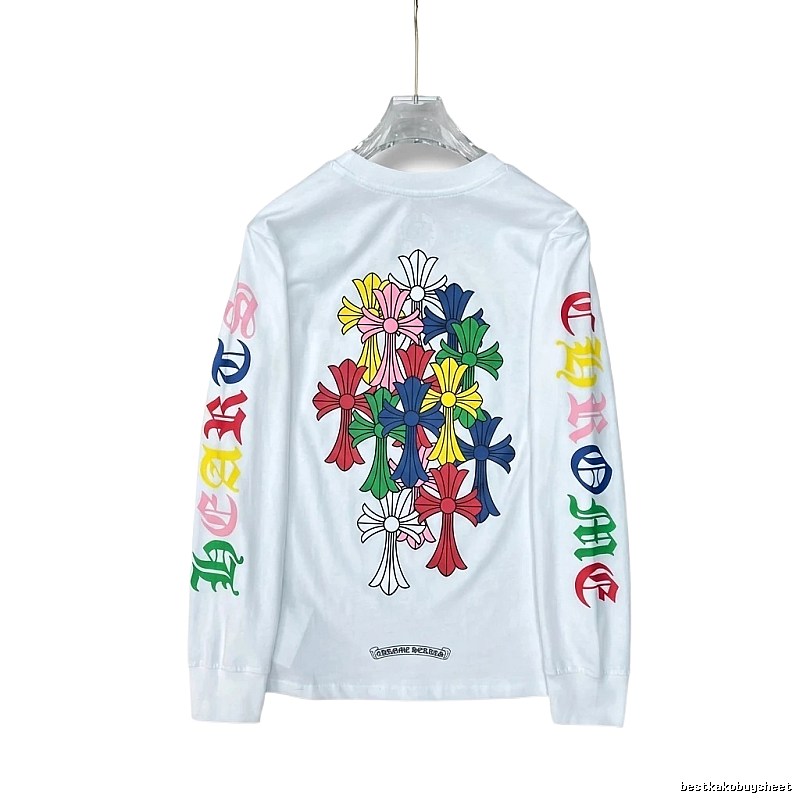 Chrome Hearts Colorful Floral Long-Sleeve T-Shirt