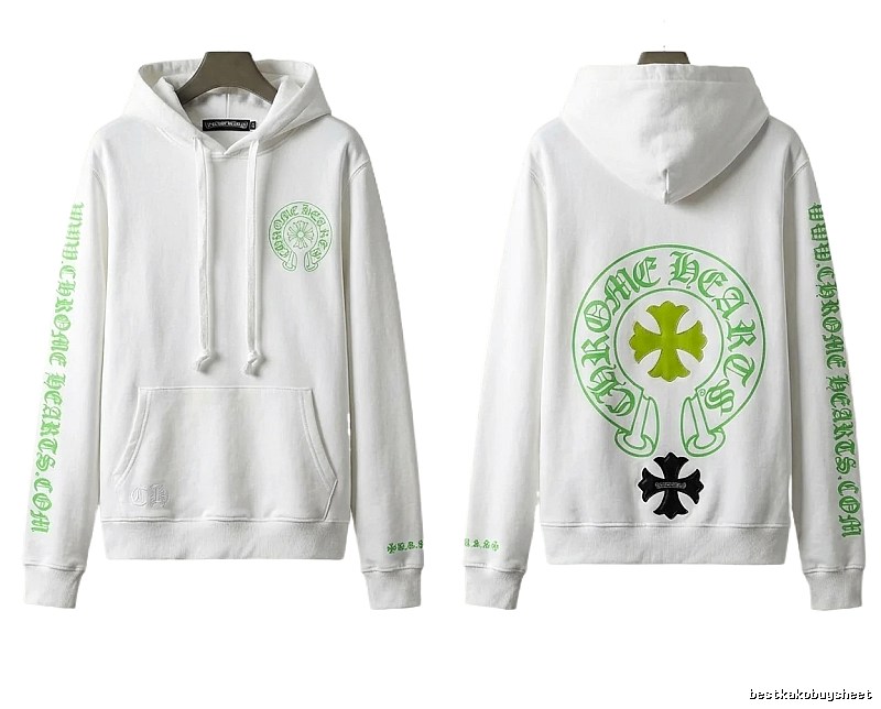 Chrome Hearts Cross Trend Brand White Sweatshirt
