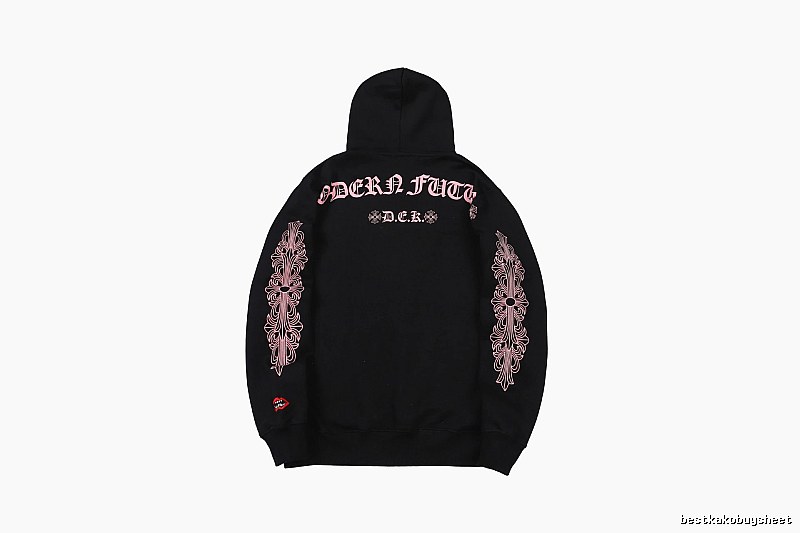 Chrome Hearts Gift Ready Cross graphic hoodie Black Blue Cross with Standout Detail