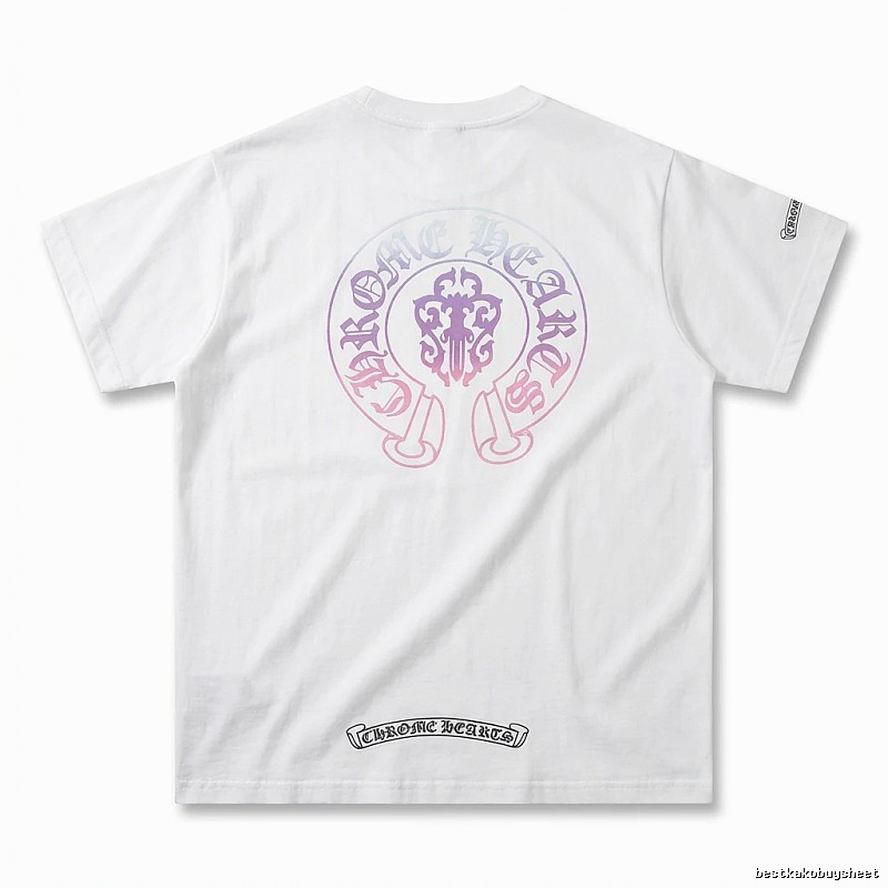 Chrome Hearts Gradient Retro White T-shirt