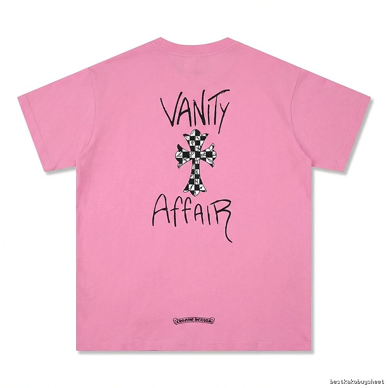 Chrome Hearts Trendy and Cool Style Pink T-shirt