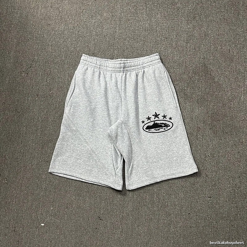 Corteiz minimalist light gray shorts