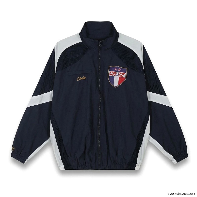 Corteiz sporty blue and white jacket