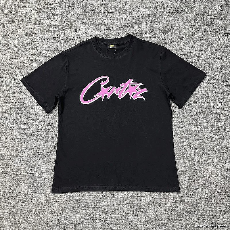 Corteiz Travel Logo T-shirt Black Corteiz with Modern Look