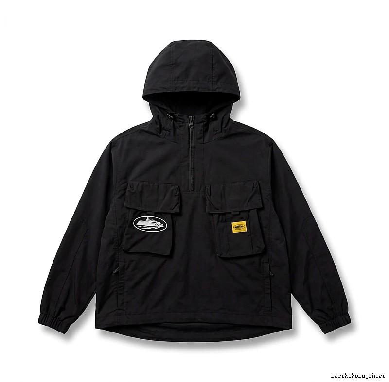 Corteiz Workwear Style Black Jacket
