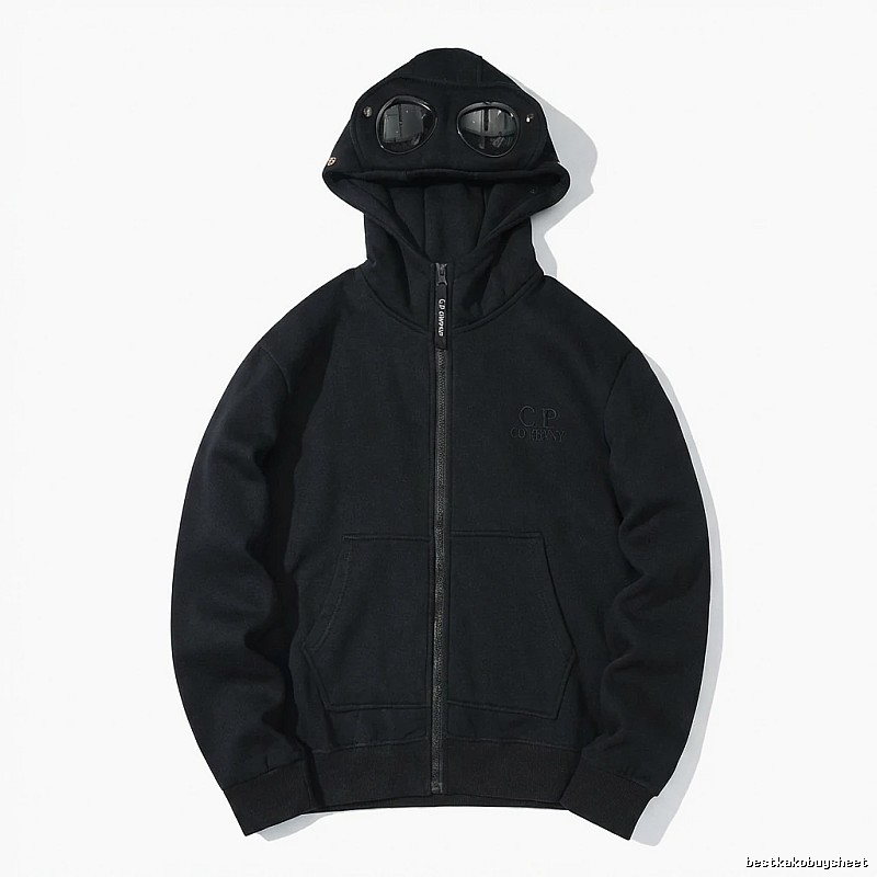 C.P. retro-style black hoodie