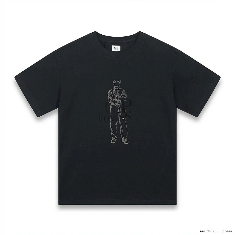 C.P. retro style black T-shirt