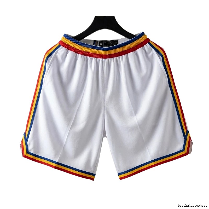 Curry series retro-style white shorts