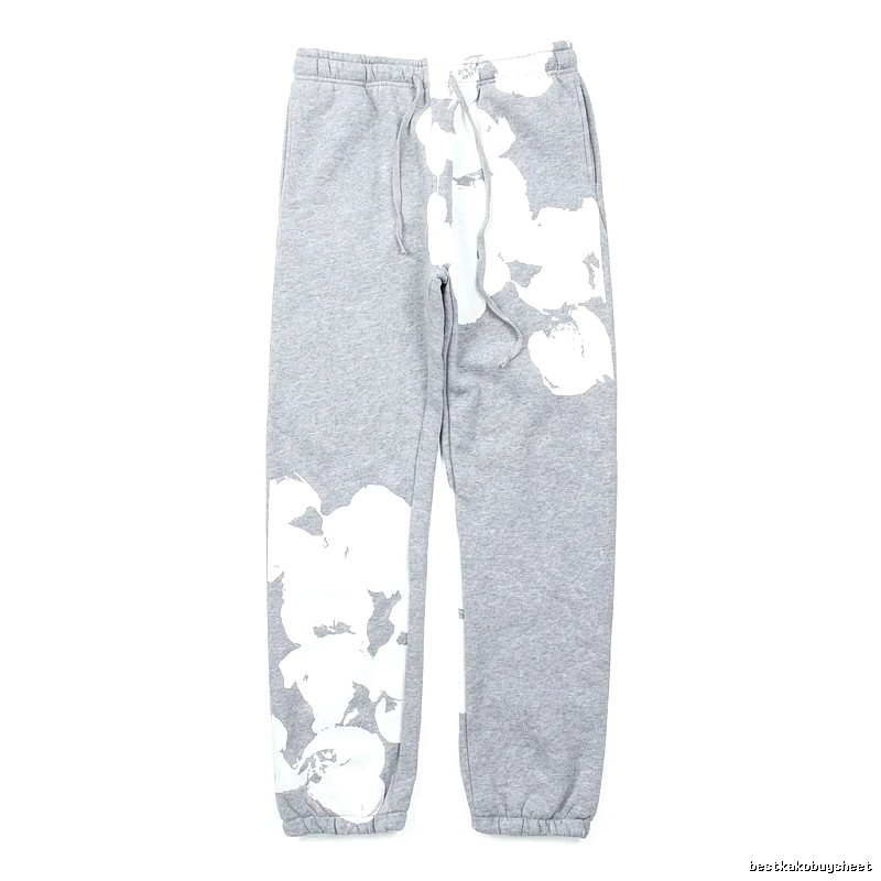 DENIM TEARS ink-splashing style grey sweatpants