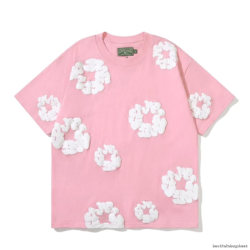 DENIM TEARS Pink Flower Short-sleeve Shirt