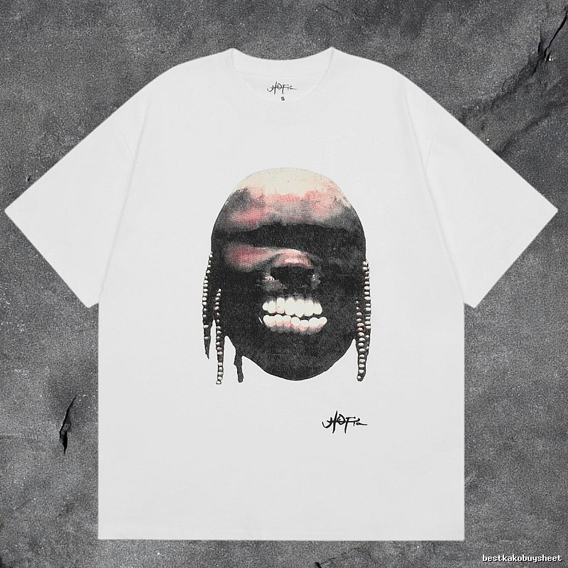 Denim Tears White Graphic T-Shirt Clean Colorway