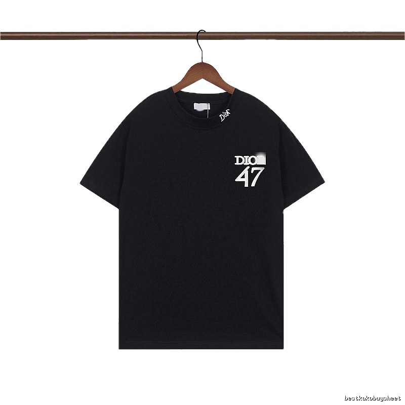 Dior 47 Collection Minimalist Style Black T-Shirt