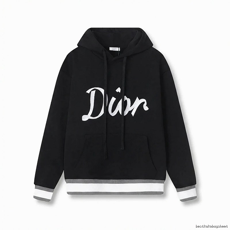 Dior letter-style black sweatshirt