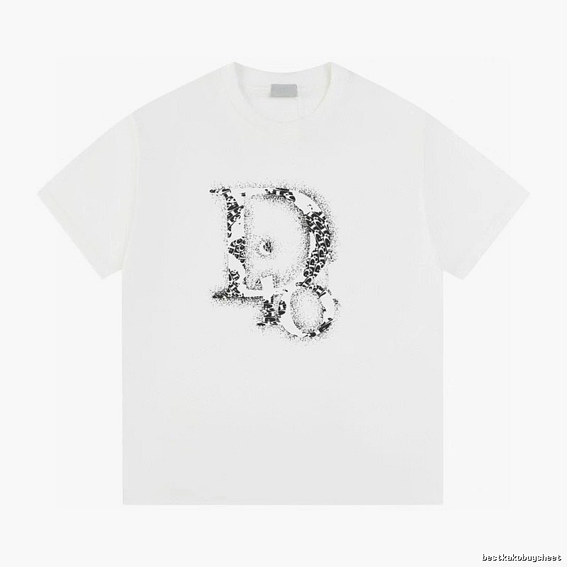 Dior Minimalist Monogram White Short-sleeved T-shirt