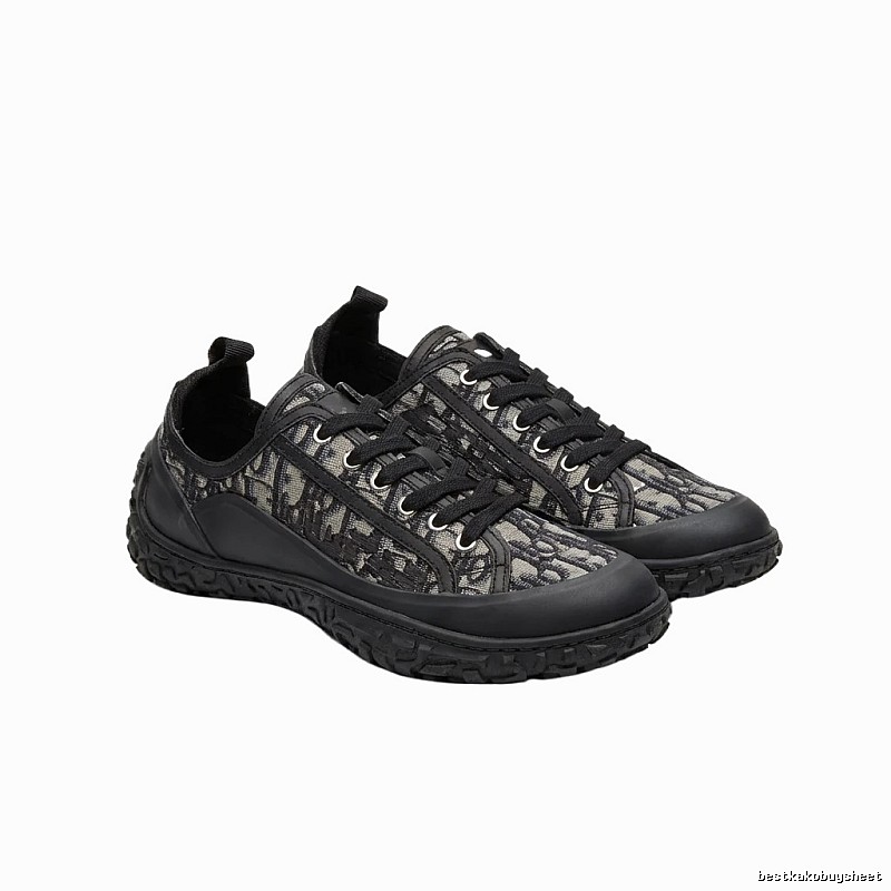 Dior monogram casual style black shoes