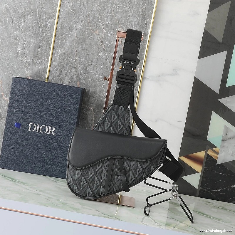 Dior Saddle bag Black Oblique