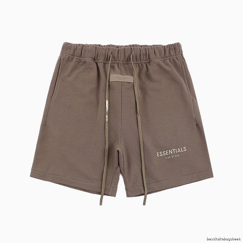 ESSENTIALS Basic Khaki Shorts