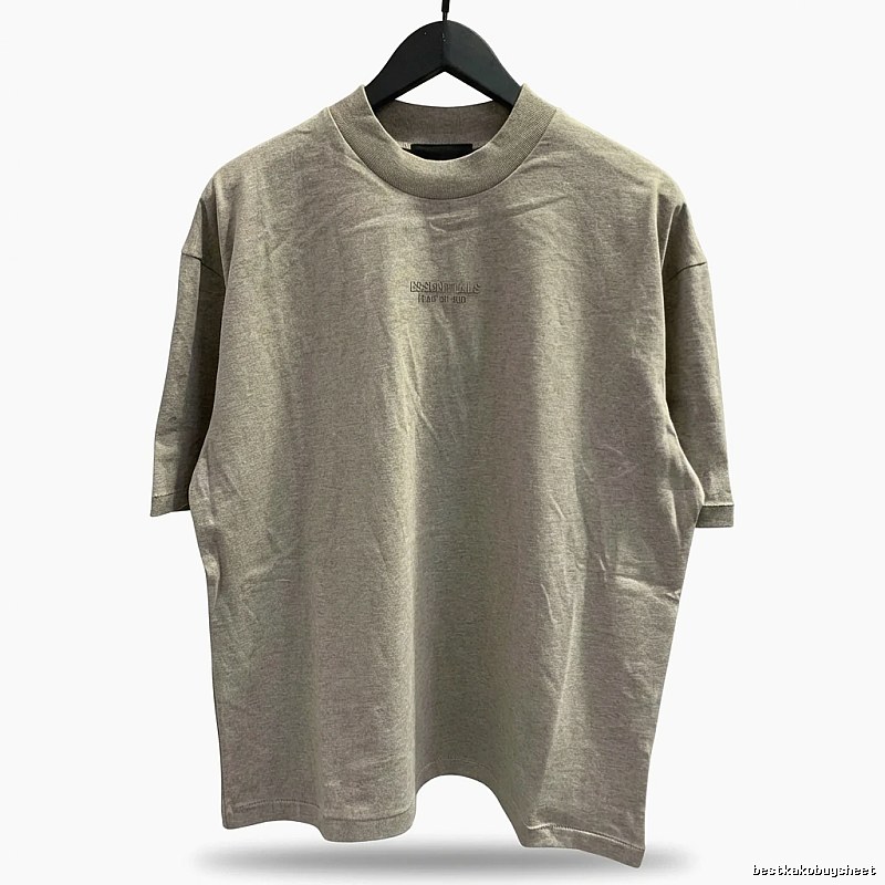 ESSENTIALS Basic Light Gray T-shirt