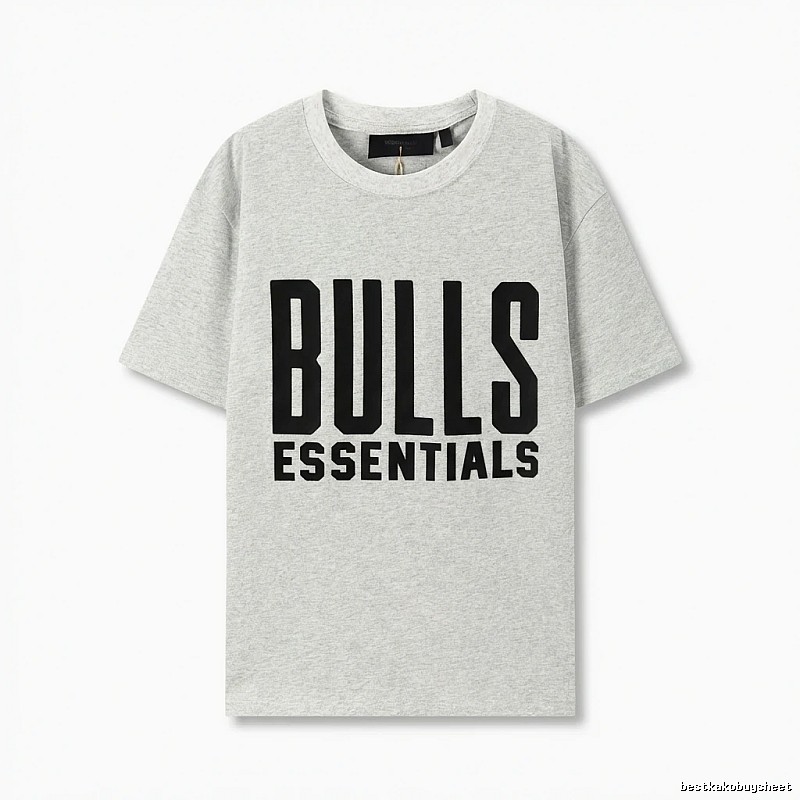 ESSENTIALS Bulls Style Grey T-shirt