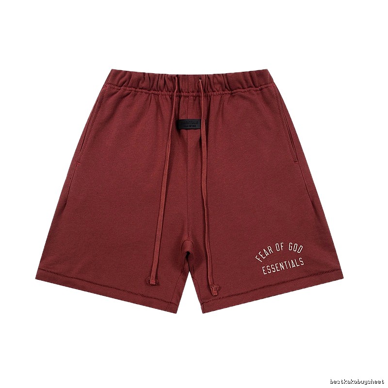 ESSENTIALS casual style burgundy shorts