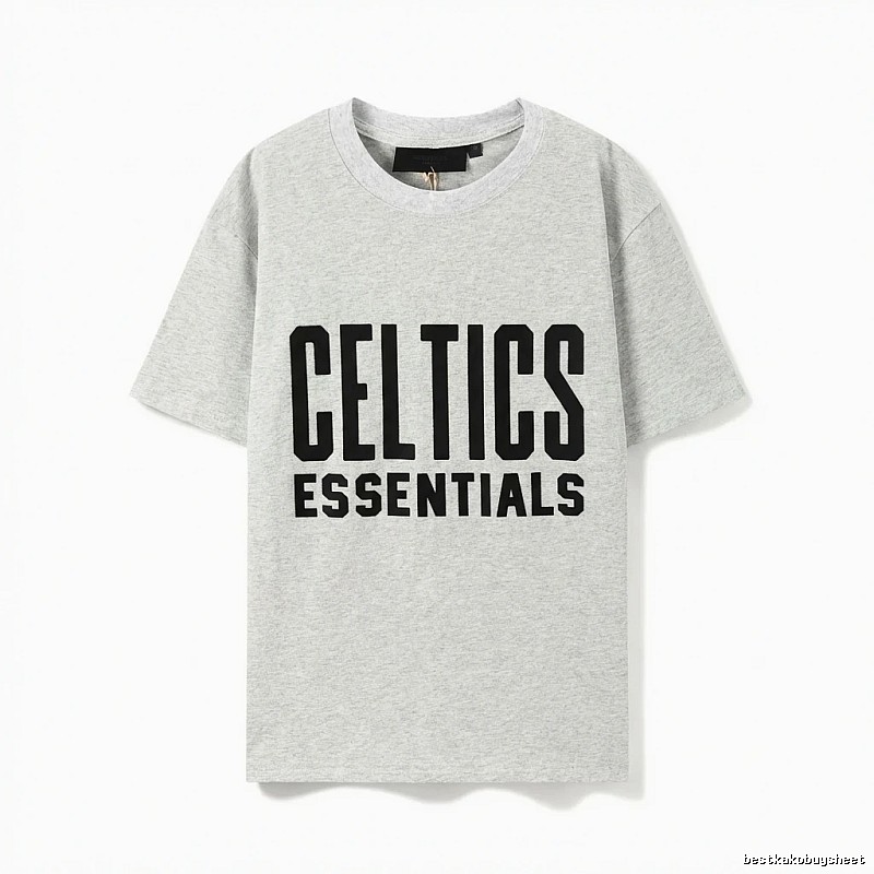 ESSENTIALS Gray and Black T-shirt of the Trendy Brand