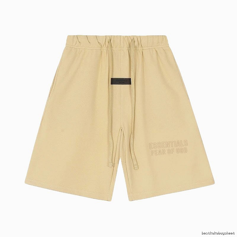 ESSENTIALS minimalist khaki shorts