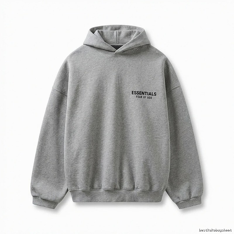 ESSENTIALS minimalist light gray sweatshirt