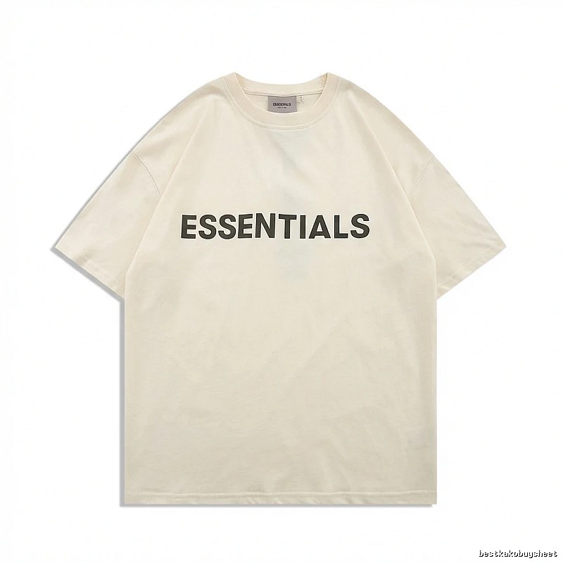 ESSENTIALS minimalist style beige T-shirt