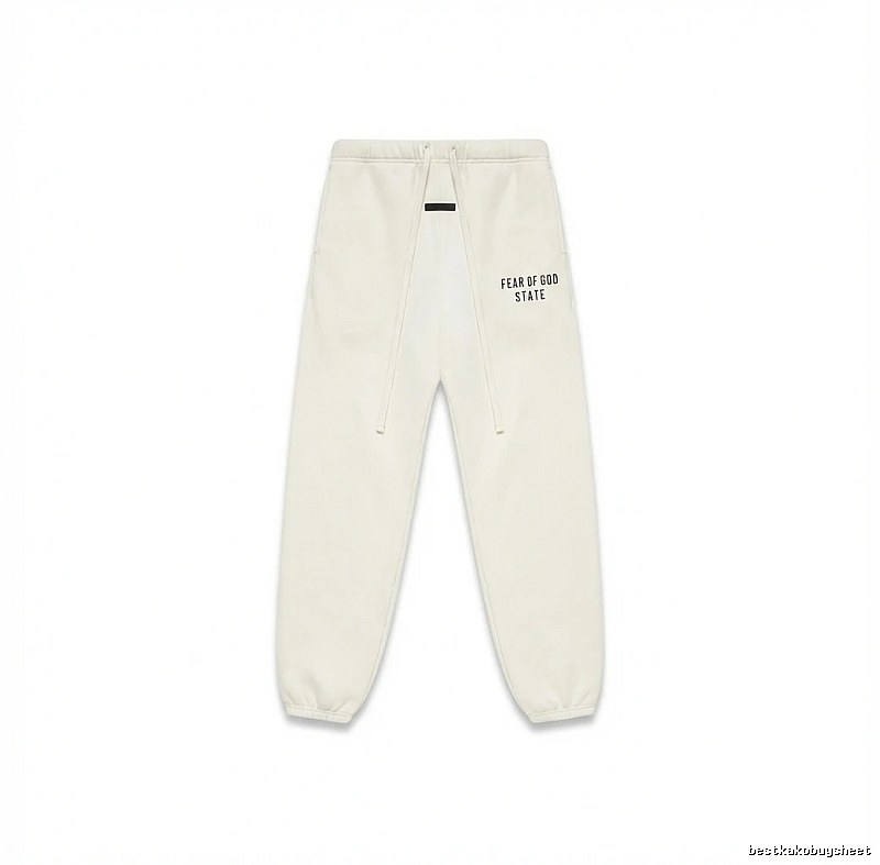 ESSENTIALS minimalist style white sweatpants